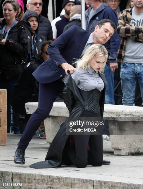 Anna Faris is seen filming 'My Spy 2' on April 24, 2023 in Rome, Italy.