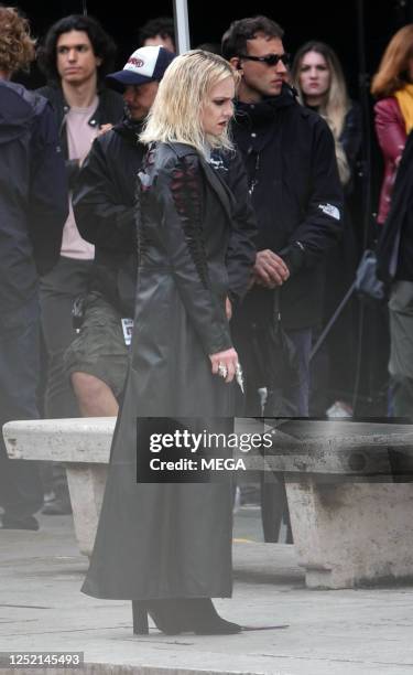 Anna Faris is seen filming 'My Spy 2' on April 24, 2023 in Rome, Italy.