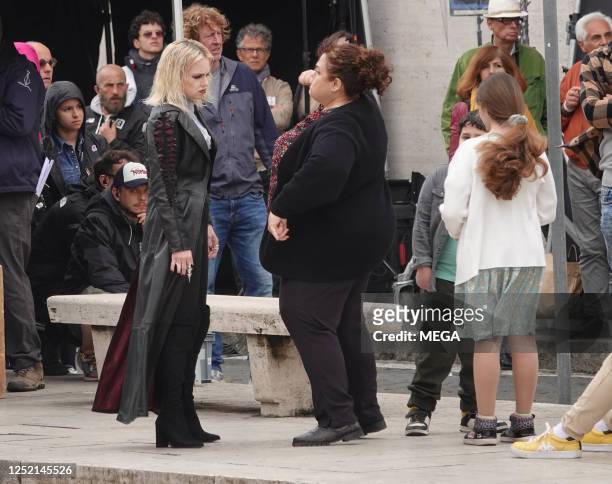 Anna Faris is seen filming 'My Spy 2' on April 24, 2023 in Rome, Italy.