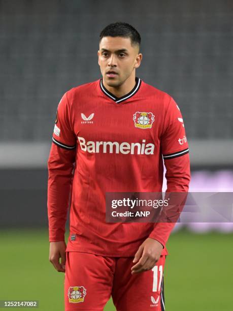 Nadiem Amiri of Bayer 04 Leverkusen during the UEFA Europa League quarterfinal match between Union Sint Gillis and Bayer 04 Leverkusen at Lotto Park...