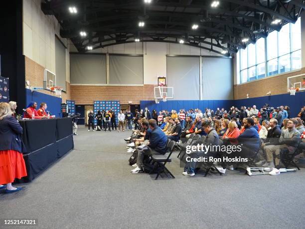 The Indiana Fever welcomes the No. 1 WNBA draft pick Aliyah Boston on April 18, 2023 in at Gainbridge Fieldhouse in Indianapolis, Indiana. NOTE TO...