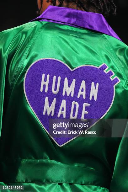 Close up of Gervonta Davis robe that reads "Human Made," vs Ryan Garcia during fight at T-Mobile Arena. Las Vegas, NV 4/22/2023 CREDIT: Erick W. Rasco