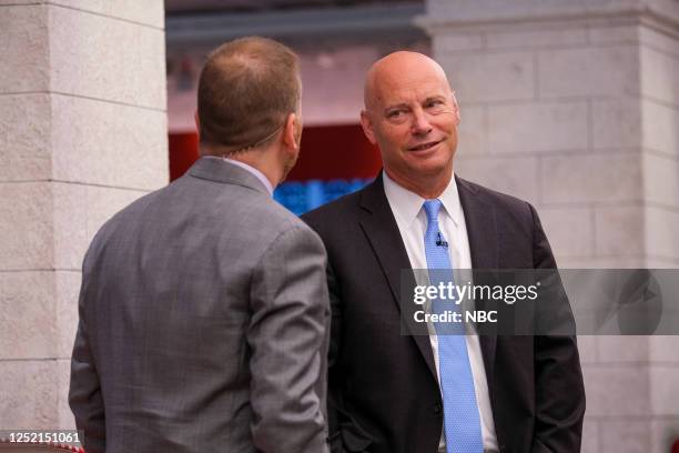 Pictured: Moderator Chuck Todd and Marc Short, Former Chief of Staff to Vice President Mike Pence, appear on "Meet the Press" in Washington, D.C....