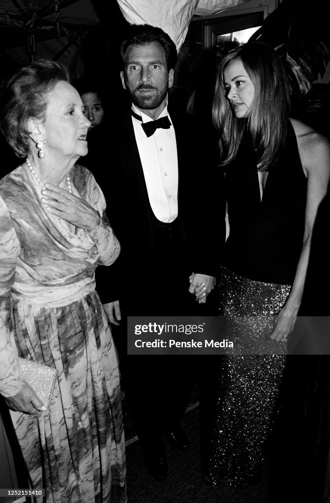 Katharine Graham, Edgar Bronfman Jr., and Clarissa Alcock attend the