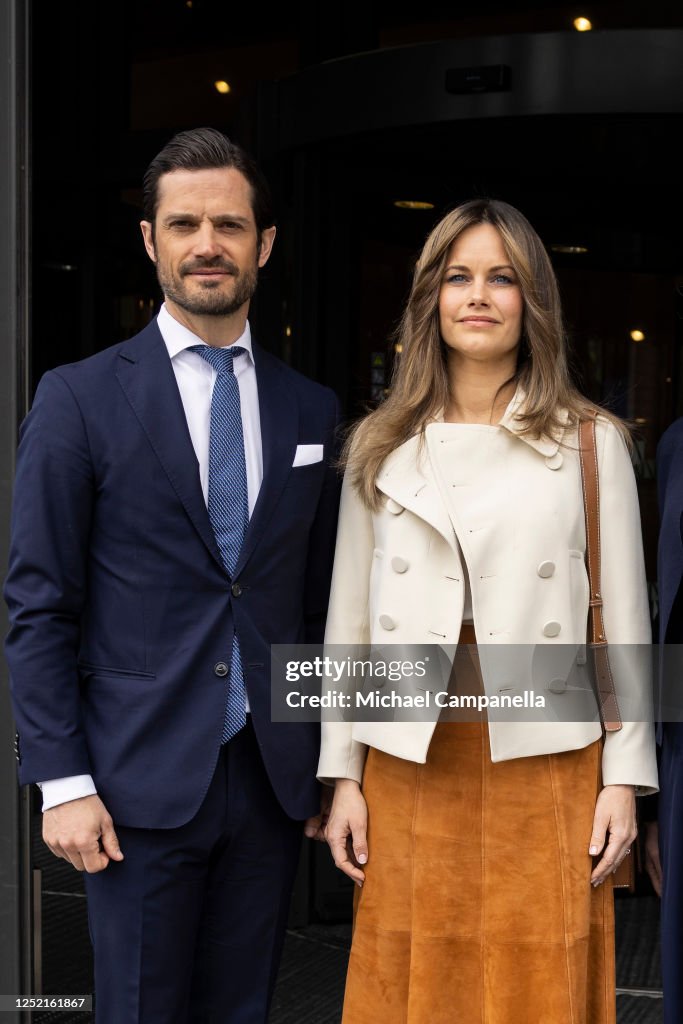 Swedish Royals Arrive To A Seminar On Research In Neuropsychiatric Disabilities
