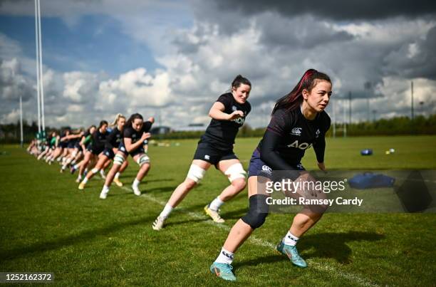 Dublin , Ireland - 25 April 2023; Natasja Behan during a Ireland Women's Rugby squad training session at IRFU High Performance Centre at the Sport...