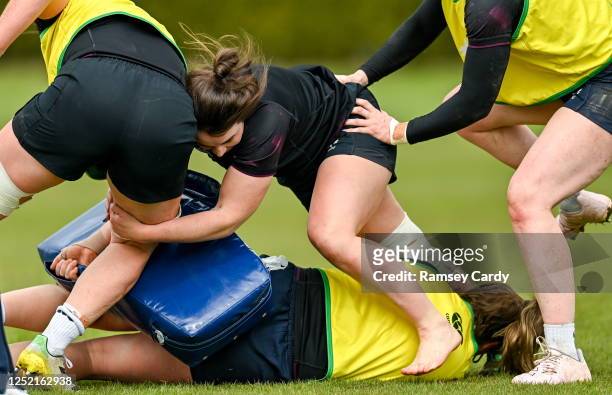 Dublin , Ireland - 25 April 2023; Deirbhile Nic a Bhaird during a Ireland Women's Rugby squad training session at IRFU High Performance Centre at the...