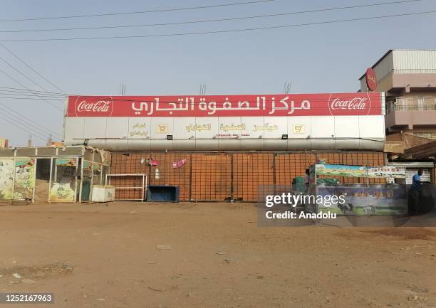 View of an empty street as the Sudanese Army agreed to a 72-hour cease-fire with paramilitary Rapid Support Forces in Khartoum, Sudan on April 24,...