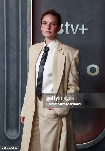 Rebecca Ferguson attends the "Silo" Global Premiere at Battersea Power station on April 25, 2023 in London, England.