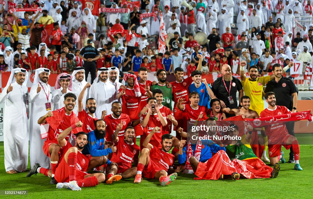 Players of Al Arabi SC celebrate after winning the Amir Cup Qatar Players of Al Arabi SC celebrate after winning the Amir Cup Qatar