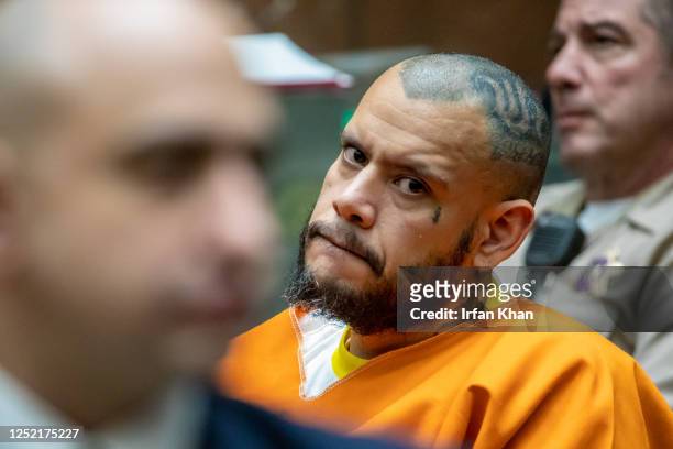 Kareem Ernesto Leiva, defendant in Anthony Avalos murder case, sentenced to life without the possibility of parole at Dept. 108, Clara Shortridge...