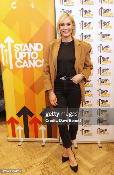 Jenni Falconer attends a screening and Q&A of "Celebrity Hunted" in aid of Stand Up To Cancer at The Chiswick Cinema on April 25, 2023 in London,...