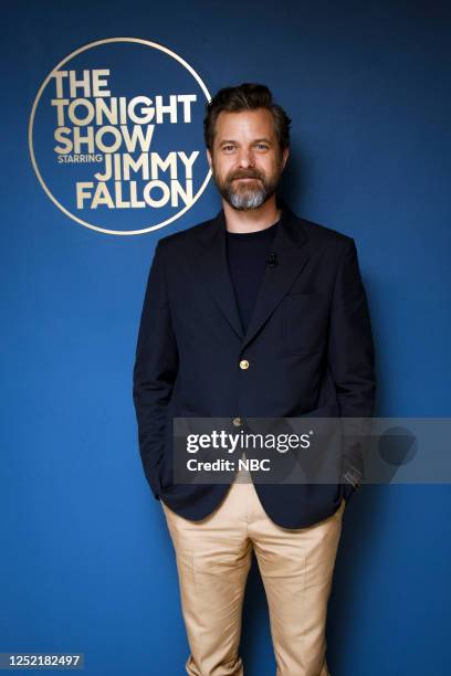 Episode 1839 -- Pictured: Actor Joshua Jackson poses backstage on Tuesday, April 25, 2023 --