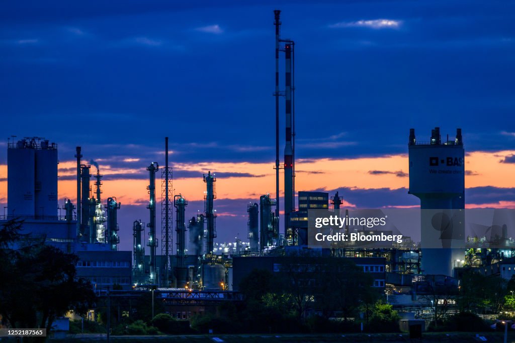 Basf Factory The BASF SE chemical plant in Ludwigshafen, Germany, on Tuesday ...