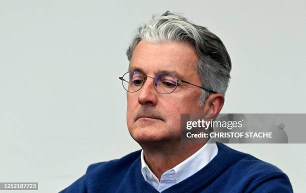 Rupert Stadler, former CEO of German car manufacturer Audi, waits before the start of the trial over the 'Dieselgate' emissions-cheating scandal that...