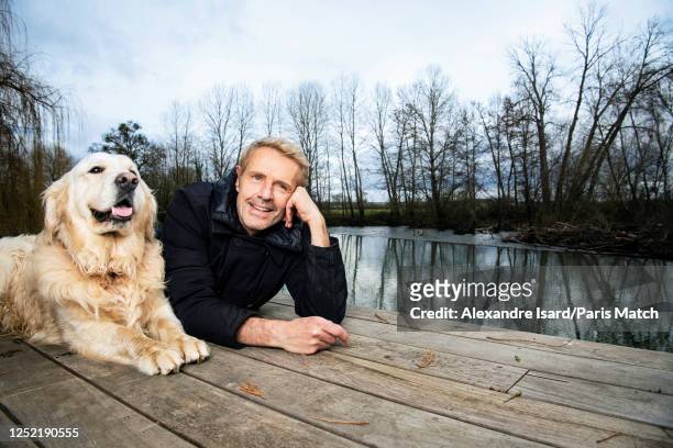 Actor Lambert Wilson is photographed for Paris Match at home on February 5, 2023 in Tonnerre, France.