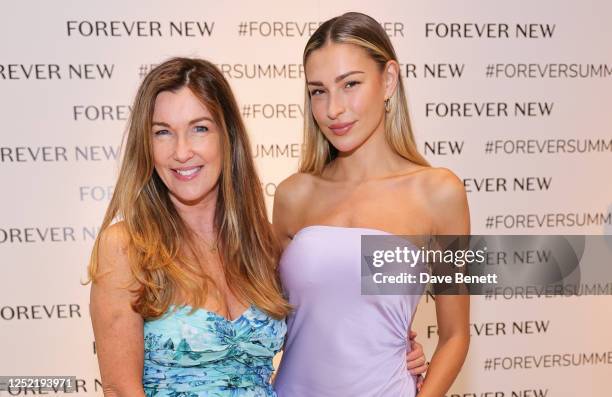 Forever New Managing Director Carolyn Mackenzie and Zara McDermott attend a VIP lunch celebrating the Forever New London flagship store launch in...