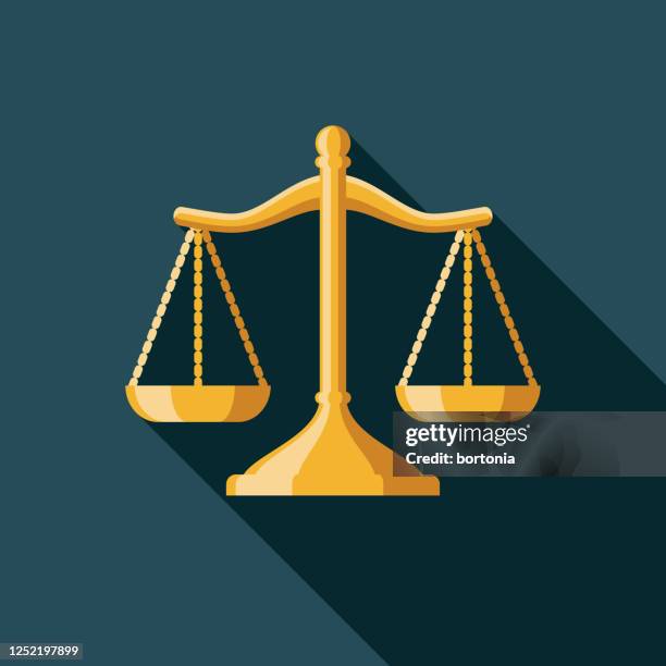 justice protest icon - scales of justice stock illustrations