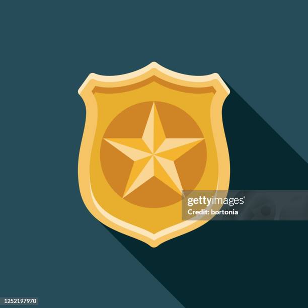 police badge protest icon - police badge stock illustrations