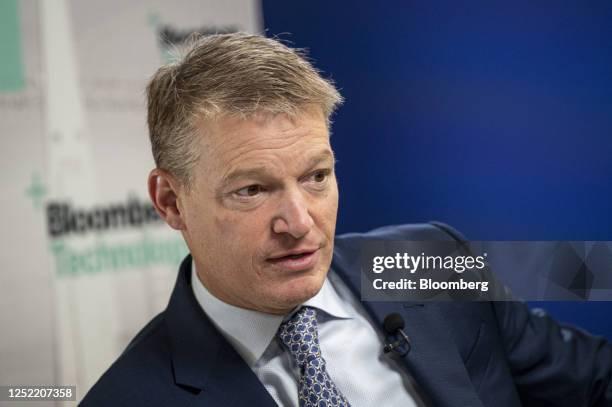 Kevin Mandia, chief executive officer of Mandiant Inc., during a Bloomberg Technology television interview at the RSA Conference in San Francisco,...