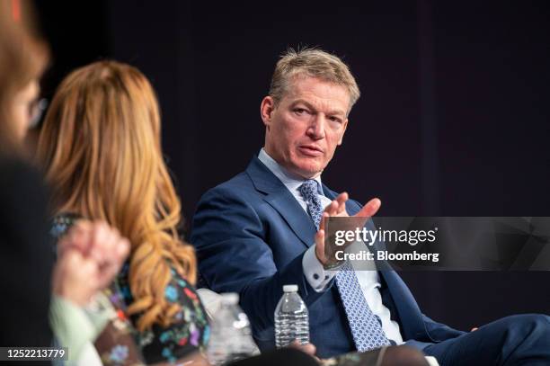 Kevin Mandia, chief executive officer of Mandiant, during a keynote at the RSA Conference in San Francisco, California, US, on Wednesday, April 26,...