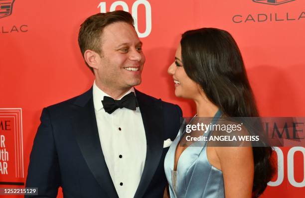 Actress Lea Michele and her husband Zandy Reich arrive for the Time 100 Gala, celebrating the 100 most influential people in the world, at Lincoln...