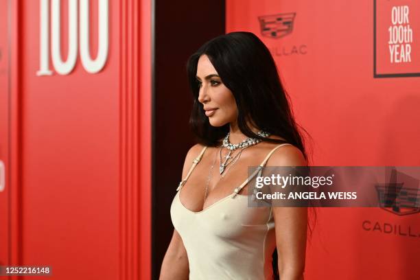 Media personality Kim Kardashian arrives for the Time 100 Gala, celebrating the 100 most influential people in the world, at Lincoln Center's...