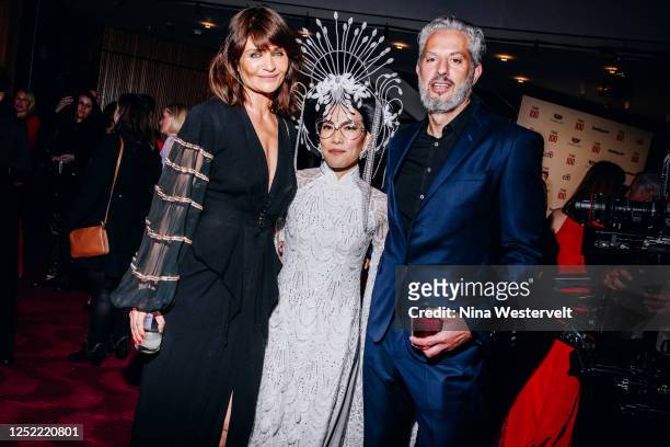 Helena Christensen, Ali Wong and Guy Oseary at the TIME100 Gala held at Frederick P. Rose Hall on April 26, 2023 in New York City.