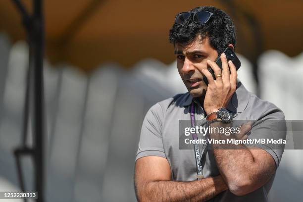 Karun Chandhok of India during previews ahead of the F1 Grand Prix of Azerbaijan at Baku City Circuit on April 27, 2023 in Baku, Azerbaijan.