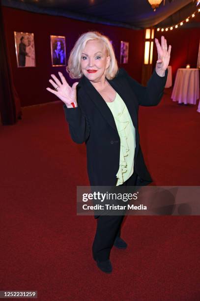 Angelika Milster during the Ziegler Film 50th anniversary celebration at Tipi at am Kanzleramt on April 27, 2023 in Berlin, Germany.