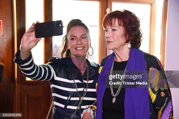 Christine Neubauer and Regina Ziegler during the Ziegler Film 50th anniversary celebration at Tipi at am Kanzleramt on April 27, 2023 in Berlin,...