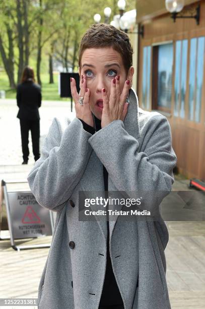 Muriel Baumeister during the Ziegler Film 50th anniversary celebration at Tipi at am Kanzleramt on April 27, 2023 in Berlin, Germany.