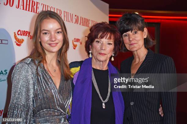 Regina Ziegler, her daughter Tanja Ziegler and granddaughter Emma Ziegler during the Ziegler Film 50th anniversary celebration at Tipi at am...