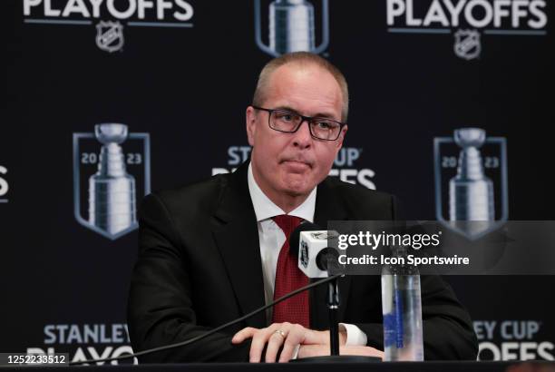 Florida Panthers head coach Paul Maurice after Game 5 of an Eastern Conference First Round playoff contest between the Boston Bruins and the Florida...