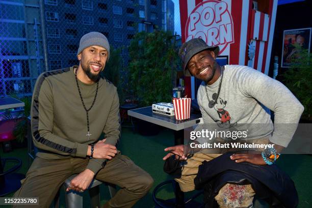 Affion Crockett and Taye Diggs attend "aTypical Wednesday" Los Angeles Premiere at The Montalban on June 24, 2020 in Hollywood, California.