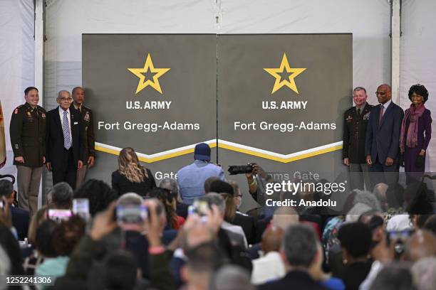 The Fort Lee army base in Virginia renamed as "Fort Gregg-Adams" in honor of Lieutenant General Arthur Gregg and Lieutenant Colonel Charity Adams,...