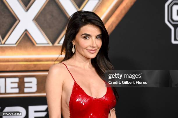 Mikaela Hoover at the premiere of "Guardians of the Galaxy Vol. 3" held at the Dolby Ballroom on April 27, 2023 in Los Angeles, California.