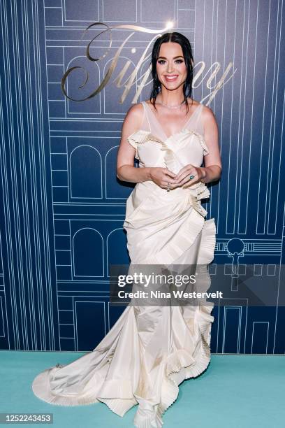 Katy Perry at the grand-reopening of the Landmark, Tiffany & Co.'s flagship store, held at Tiffany & Co. On April 27, 2023 in New York City.