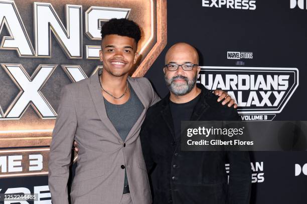 Elijah Wright and Jeffrey Wright at the premiere of "Guardians of the Galaxy Vol. 3" held at the Dolby Ballroom on April 27, 2023 in Los Angeles,...