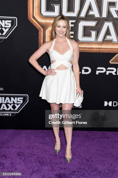 Greer Grammer at the premiere of "Guardians of the Galaxy Vol. 3" held at the Dolby Ballroom on April 27, 2023 in Los Angeles, California.