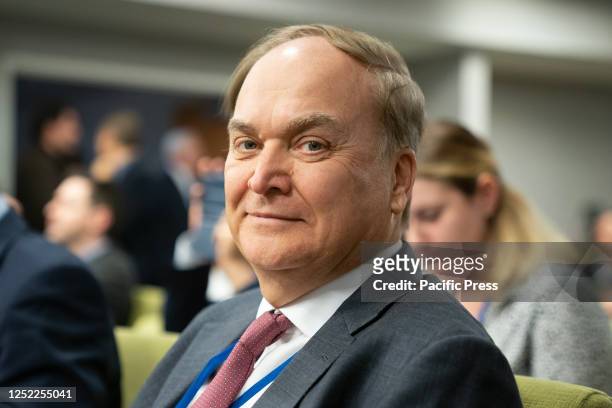 Ambassador of Russia to the US Anatoly Antonov attends briefing by Foreign Minister of Russia Sergey Lavrov at UN headquarters.