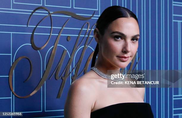 Israeli actress Gal Gadot attends Tiffany & Co reopening of NYC Flagship store, The Landmark in New York City on April 27, 2023.