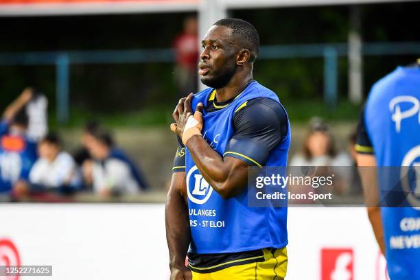 Steven David of USON Nevers during the Pro D2 match between SU Agen and USON Nevers at Stade Armandie on April 27, 2023 in Agen, France.