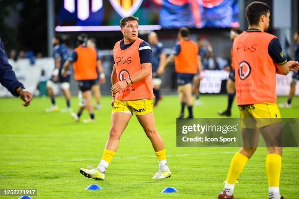 Matteo Faucher of USON Nevers during the Pro D2 match between SU Agen and USON Nevers at Stade Armandie on April 27, 2023 in Agen, France.