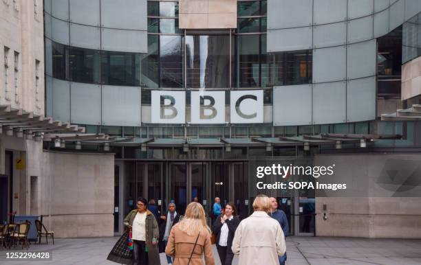 General view of Broadcasting House, the BBC headquarters in Central London. BBC chair Richard Sharp has resigned after it emerged that he failed to...