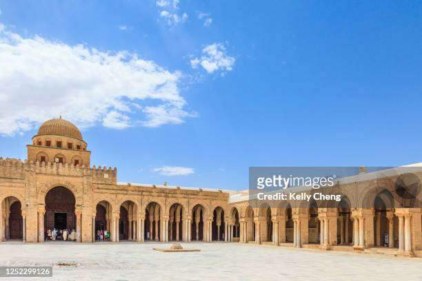the great mosque of kairouan - kairwan stock pictures, royalty-free photos & images