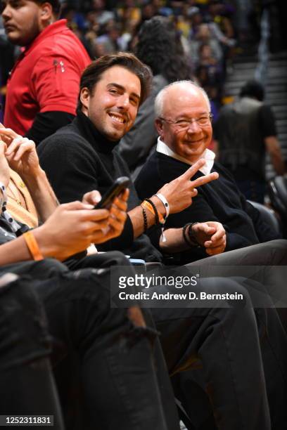 Sasha Vujacic attends a game between the Memphis Grizzlies and the Los Angeles Lakers during Round 1 Game 6 of the 2023 NBA Playoffs on April 28,...