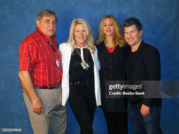 Dan Lauria, Alley Mills, Olivia d'Abo and Jason Hervey of The Wonder Years attend Chiller Theatre Expo Spring 2023 at Parsippany Hilton on April 28,...