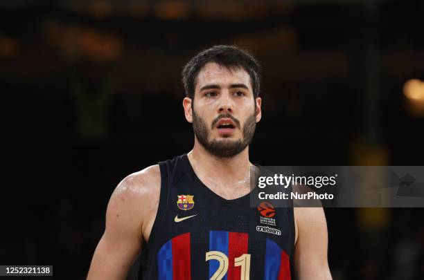 Alex Abrines during the match between FC Barcelona and Zalgiris Kaunas, corresponding to the second match of the Playoff of the Euroleague, played at...