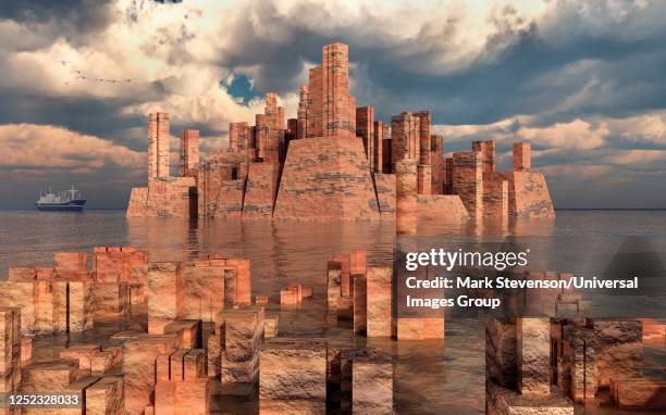 climate change - reality concept stock illustrations